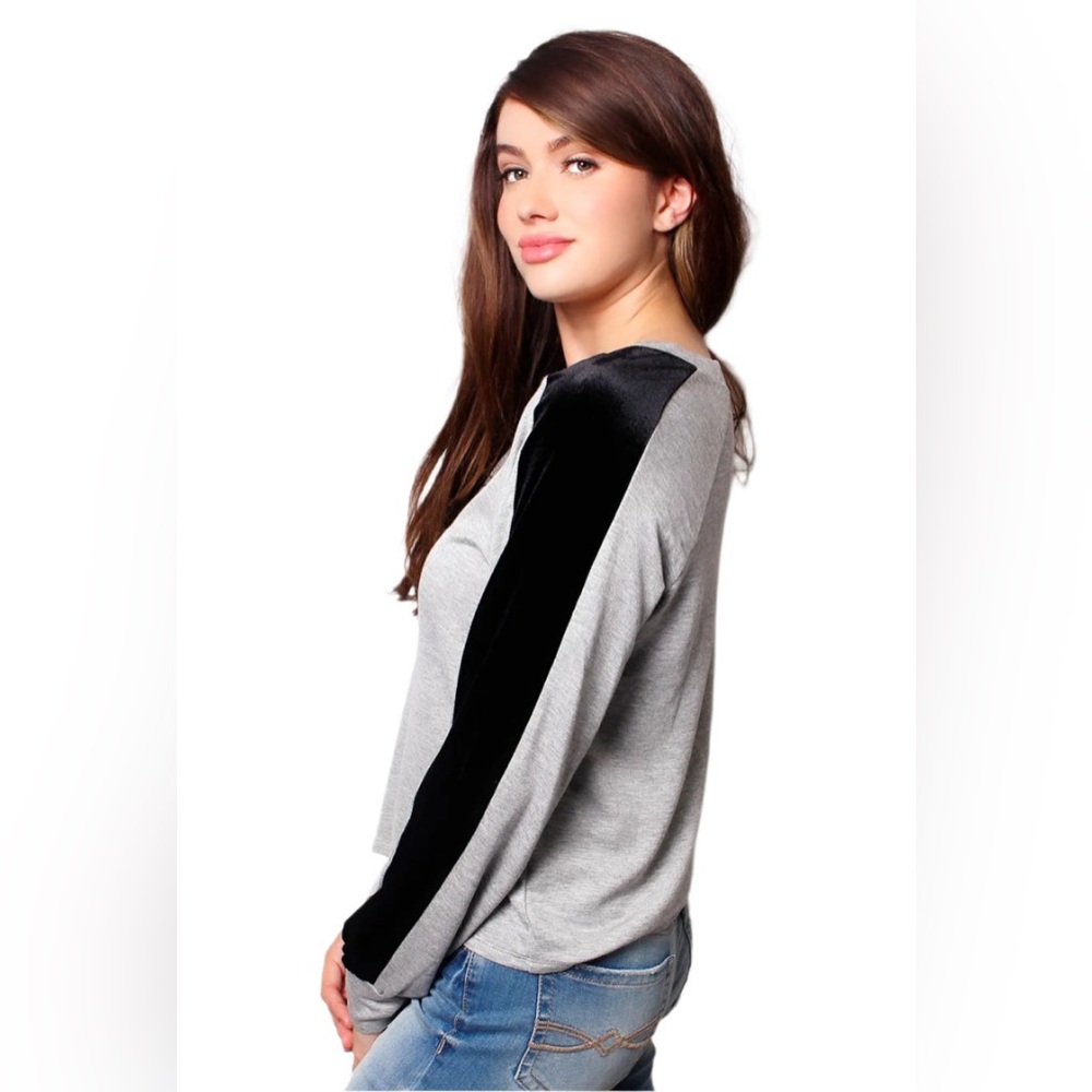 MOA MOA LARGE Women's Long Sleeve Crew Neck Top - Picture 4 of 6